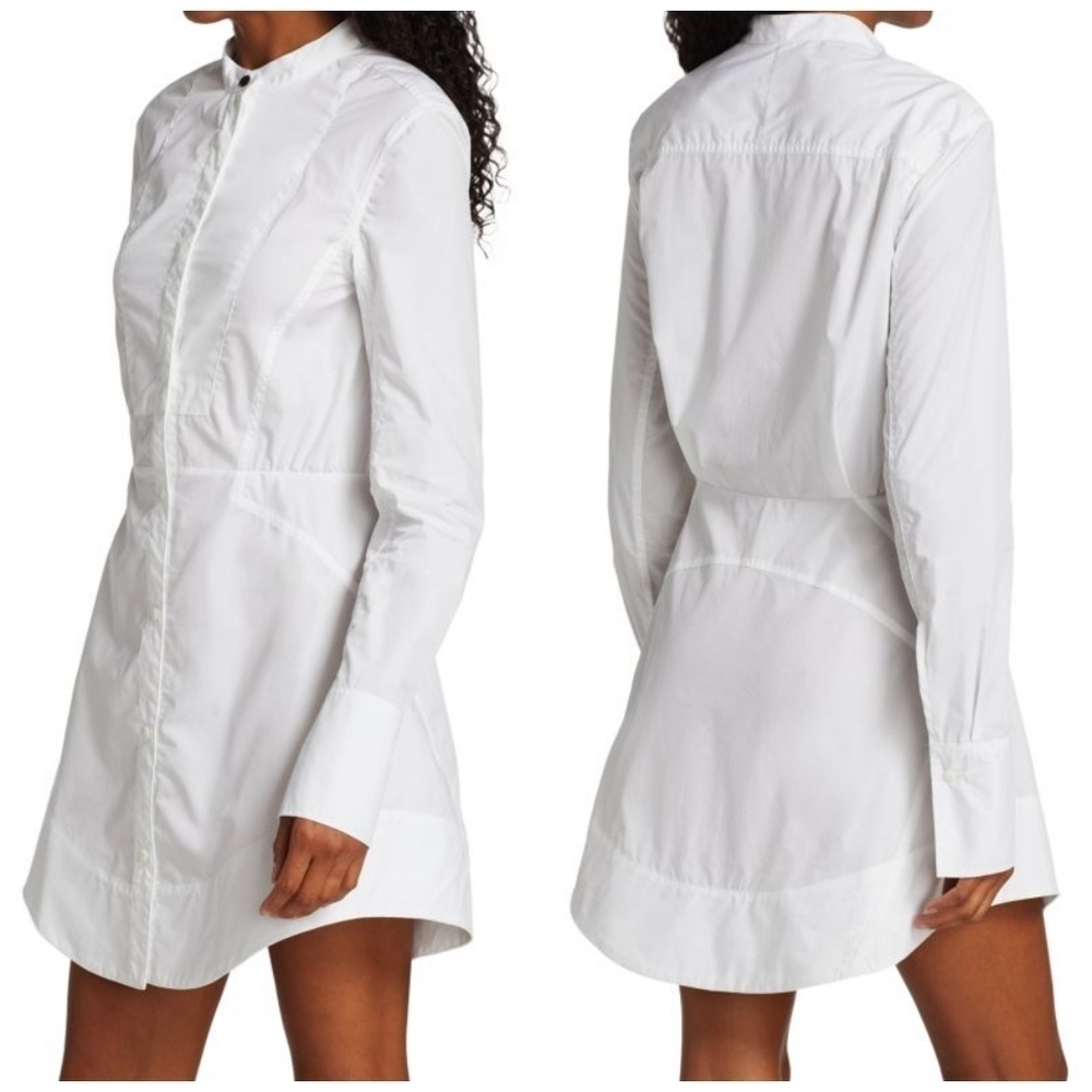 Rag & Bone Victorine Collarless Shirtdress - Picture 2 of 8